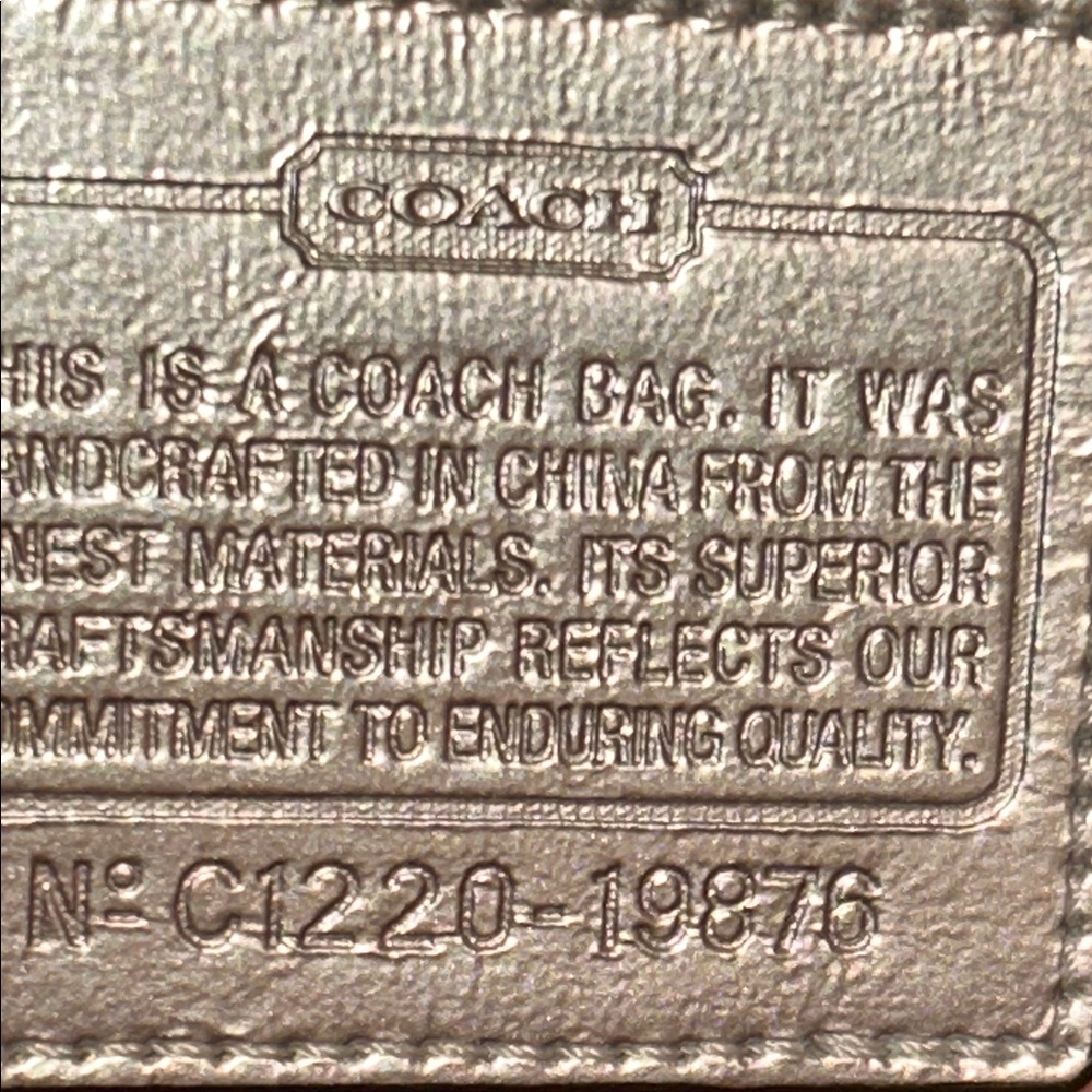 Coach Poppy Ikat Signature C Glam Tote - Picture 16 of 17